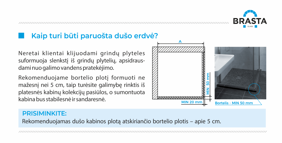 duso kabinos paruosimas